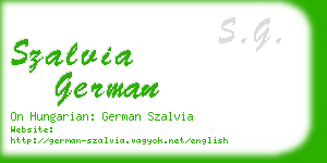 szalvia german business card